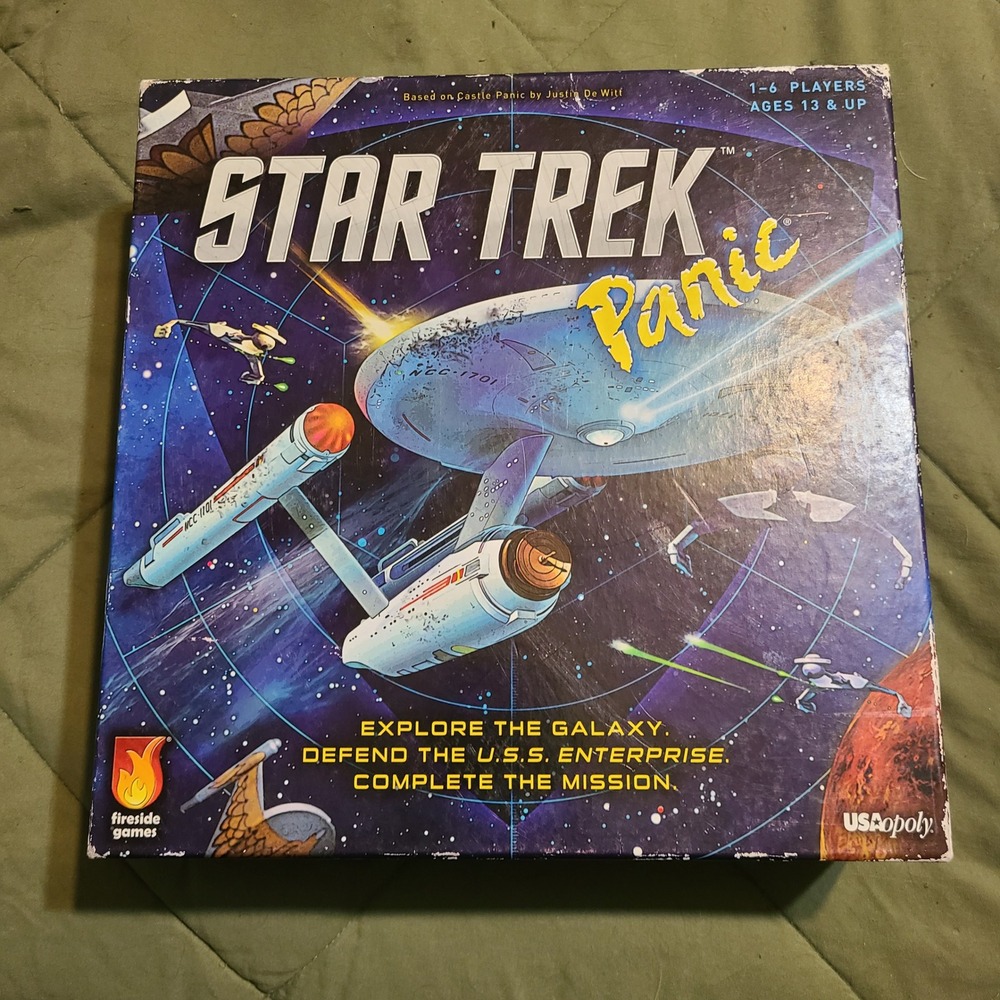 USAopoly Star Trek Panic Board Game For Parts 2016 Strategy Fireside Games